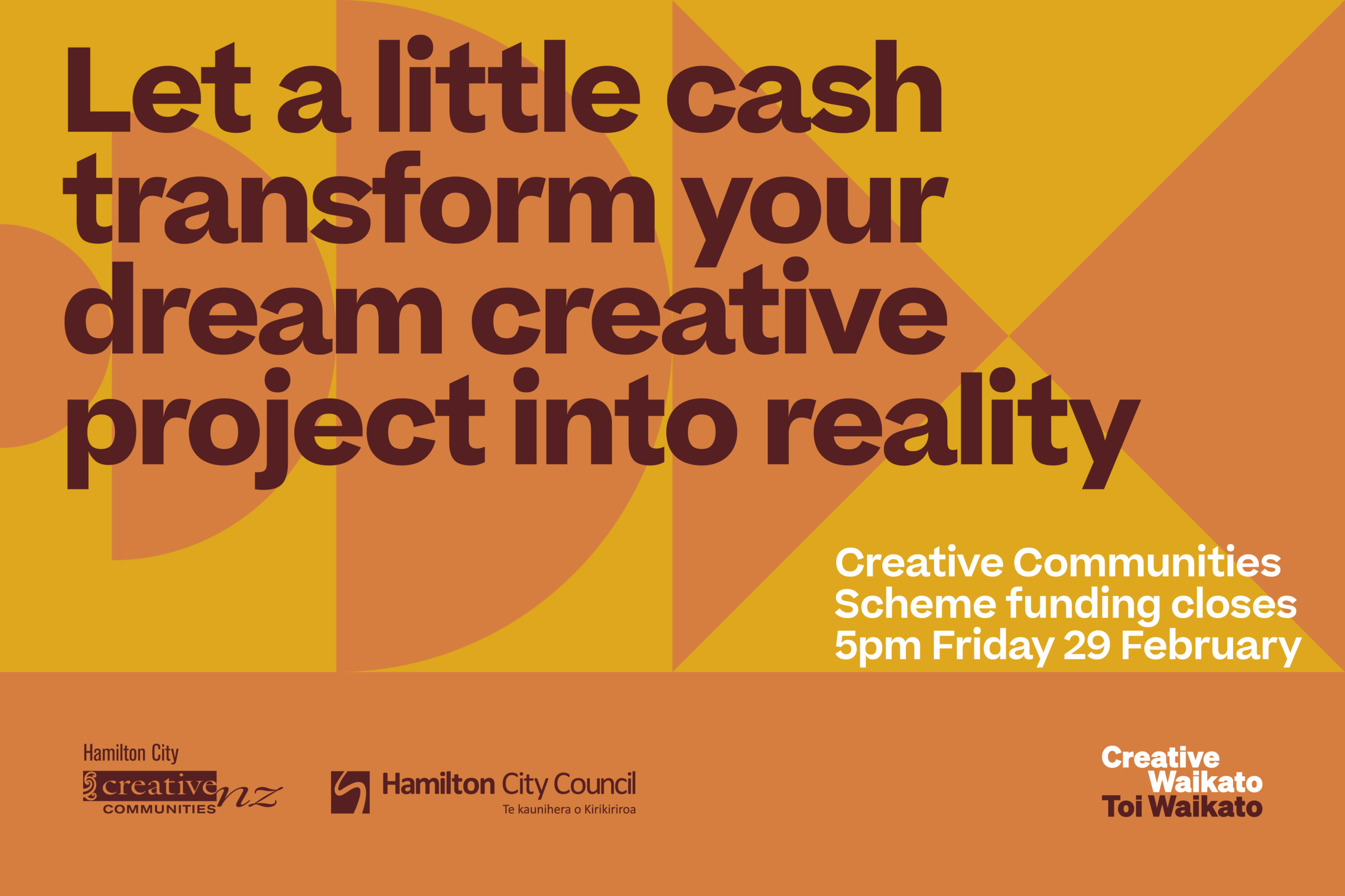 Hamilton City Council Creative Communities Scheme is open!